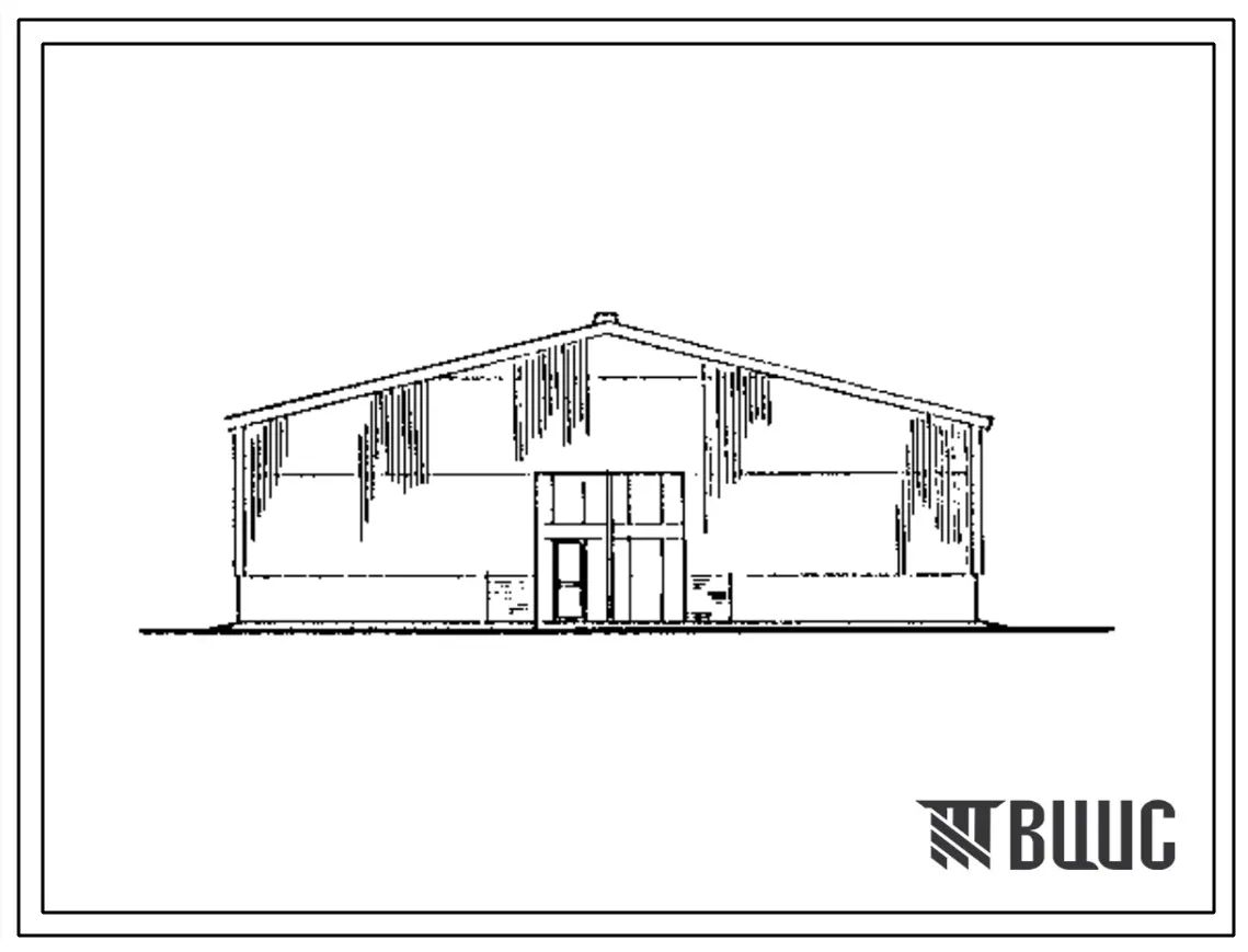 Типовой проект 709-9-106.90 Склад штучных грузов (торфоизделий) вместимостью 360 контейнеров складского комплекса гор(рай)топсбыта с годовым поступлением 45 тыс. т твердого топлива