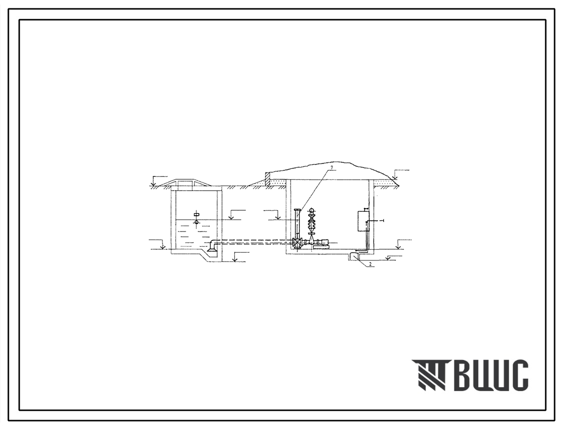 Типовой проект 901-2-197.93 Насосная станция оборотного водоснабжения производительностью 100 м3/ч