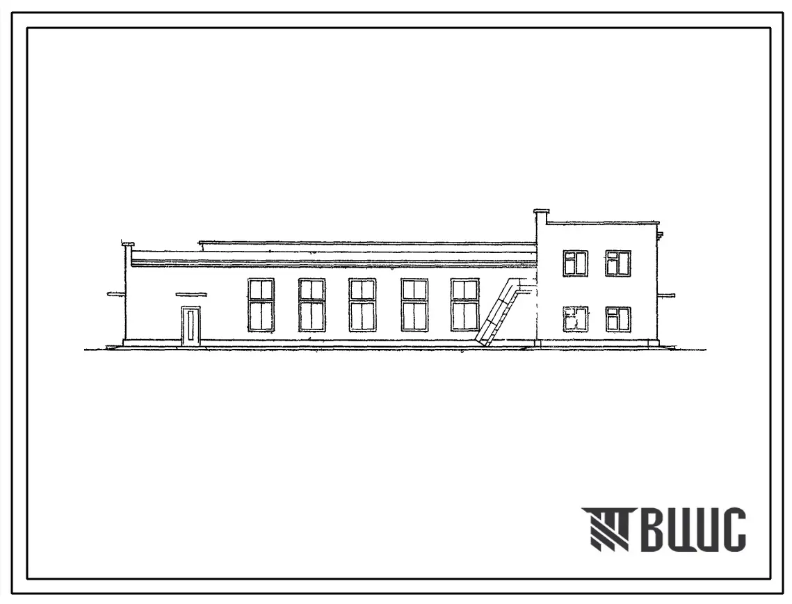 Типовой проект 284-3-8/70 Прачечная производительностью 0,5т сухого белья в смену для строительства во 2 и 3 строительно-климатических зонах.