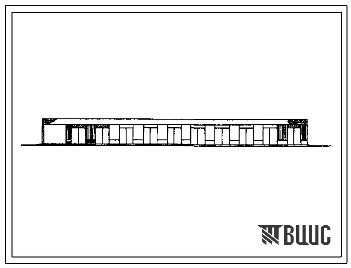 Типовой проект 705-2-62.84 Склад для хранения аммиачной селитры вместимостью 1200 т. Размеры здания - 12x60 м. Расчетная температура: -30°С. Стены – панельные. Покрытие - асбестоцементные листы по железобетонным рамам и прогонам