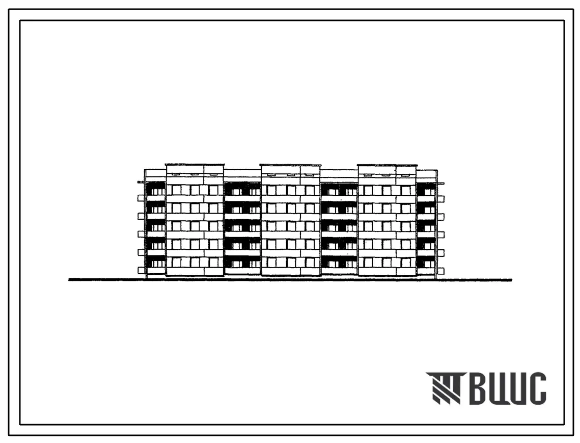 111-26-53/1 Пятиэтажный трехсекционный жилой дом на 40 квартир (однокомнатных 1Б-10, двухкомнатных 2Б-10, трехкомнатных 3А-15, четырехкомнатных 4Б-5) наружные стены из керамзитобетонных панелей. Для строительства во 2 и 3 климатических районах Украинской