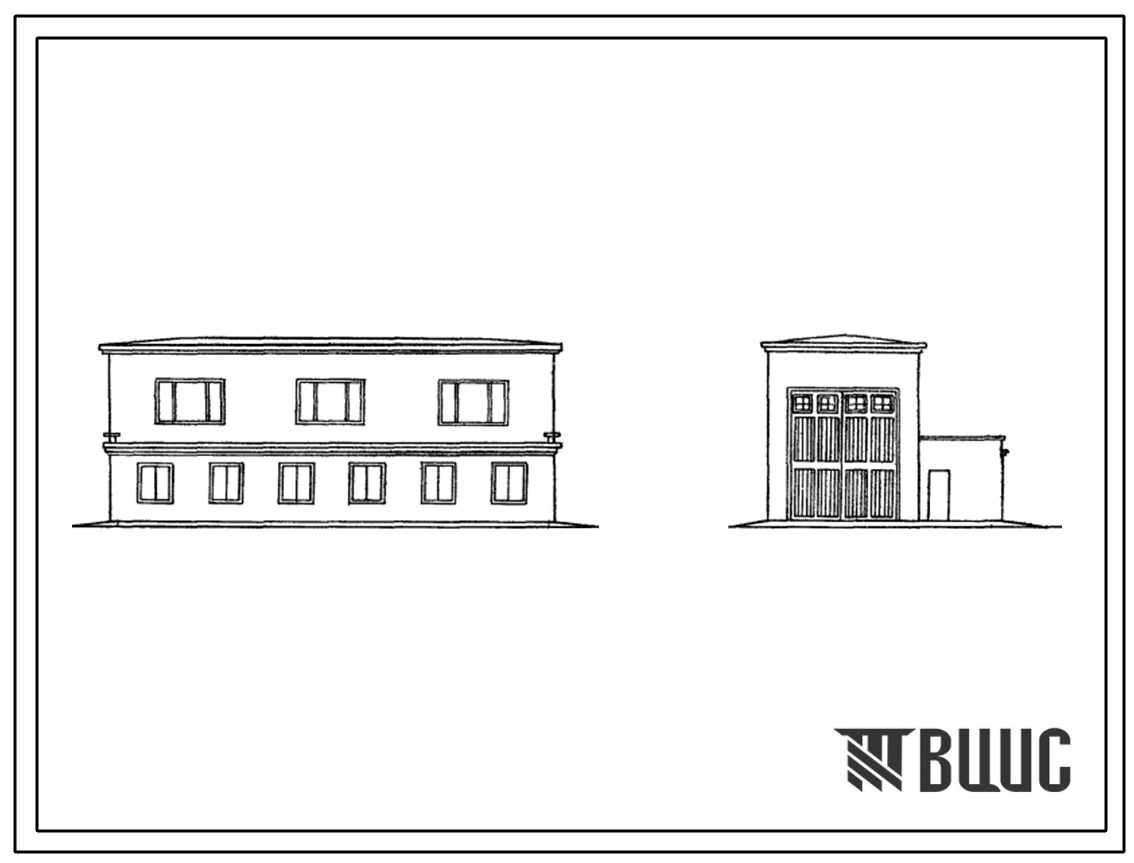 Типовой проект 501-164 Тепловозо-вагонное депо колеи 1524 мм для тепловозов ТГМ и ТГК на одно стойло.