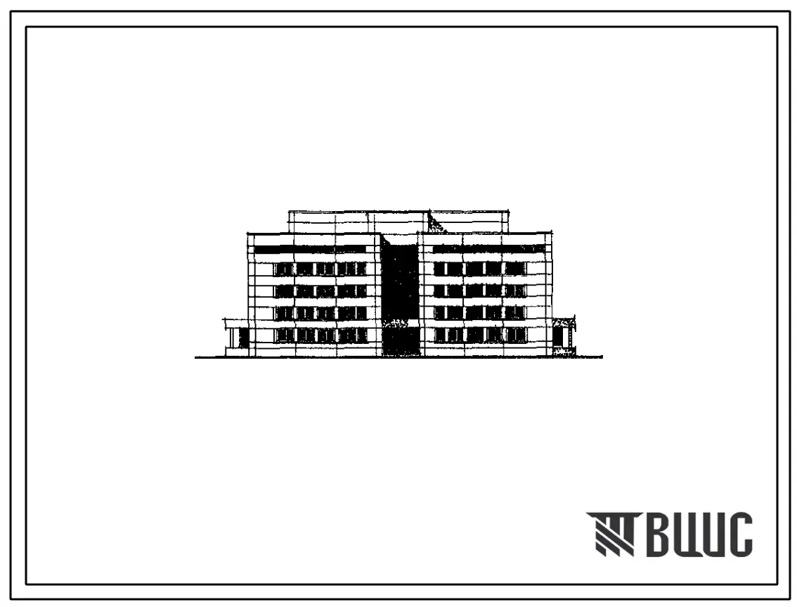 Типовой проект 82/1862  Поликлиника для обслуживания детского и взрослого населения на 570 посещений в смену