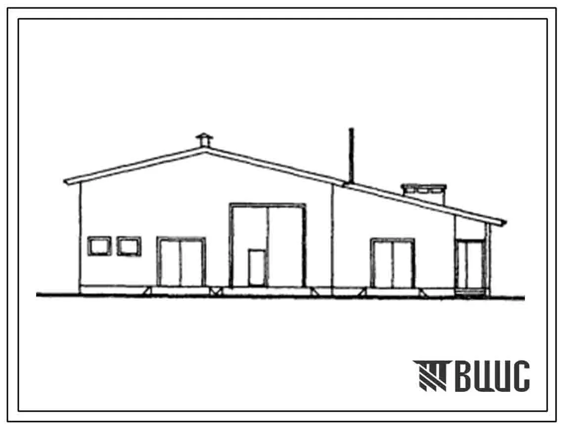 Типовой проект 807-11-23.13.87 Проходная с дезинфекционным блоком и электрокотельной (для строительства в Эстонской ССР)