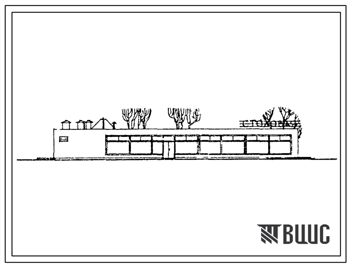 Типовой проект 274-20-11с  Столовая на 156 посадочных мест, работающая на полуфабрикаиах. Для строительства в III строительно-климатической зоне, в районах с сейсмичностью 8-9 баллов.