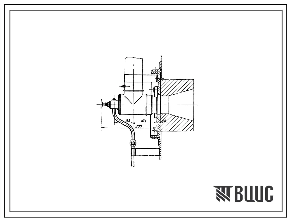 Проект Тч1729 Установка форсунки низкого давления Ду 100 системы Стальпроекта