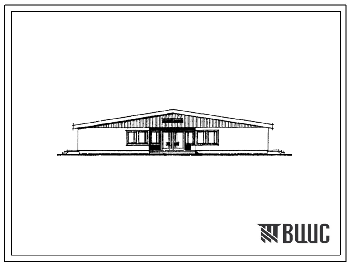 Типовой проект 221-9-148 Интернат (спальный корпус) на 80 мест в деревянных клеено-панельных конструкциях заводского изготовления с наружной облицовкой из крупноразмерных асбестоцементных листов.