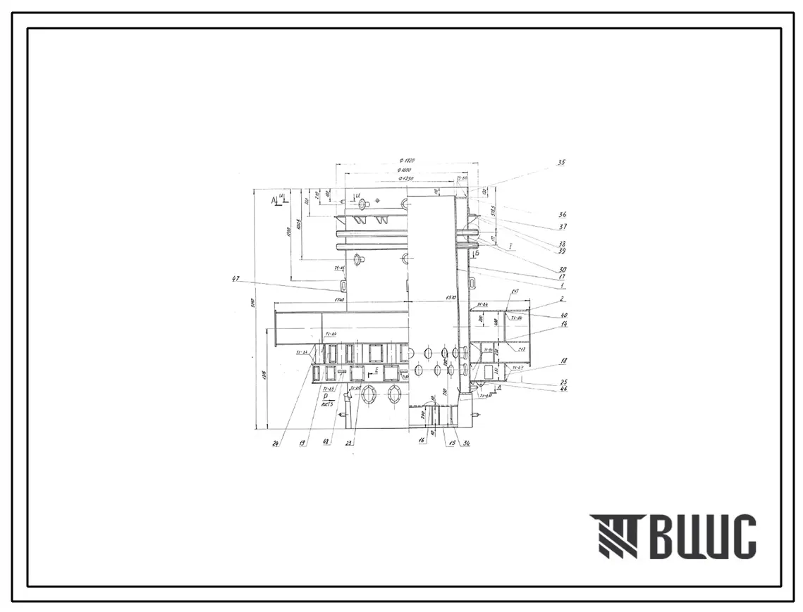 Проект 10344Н Металлоконструкция главной секции вагранки