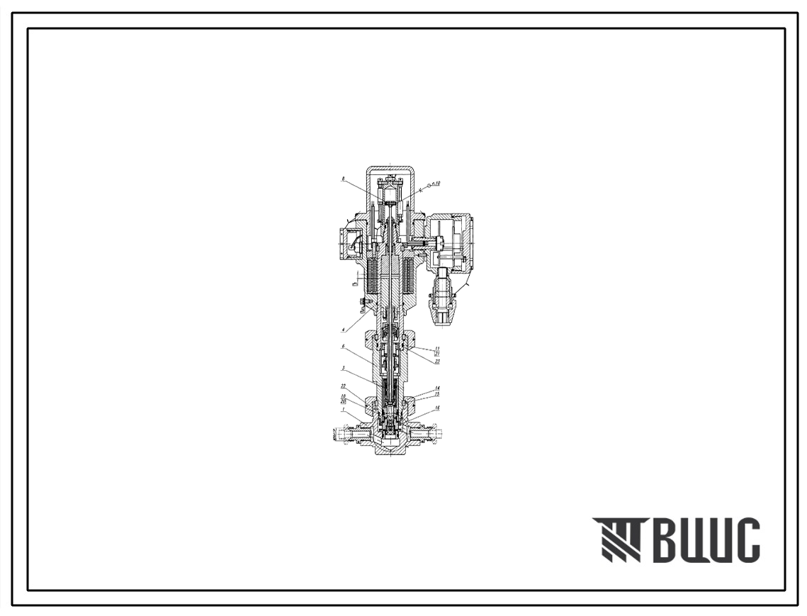 Шифр КРТ0205.00.000 Клапан запорный электромагнитный КРТ0205.00.000