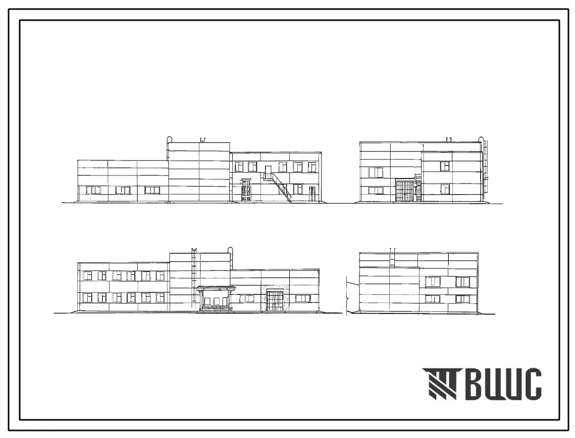 Типовой проект 902-5-11.85 Корпус обезвоживания осадка сточных вод с 4 центрифугами ОГШ-501К-10