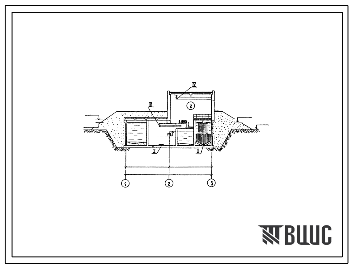 Типовой проект 901-3-153 Сооружения обработки осадка отстойников  (осветлителей) для станции очистки воды поверхностных источников с содержанием взвешенных веществ до 2500 мг/л производительностью 1,6–3,2 тыс. м3/сут