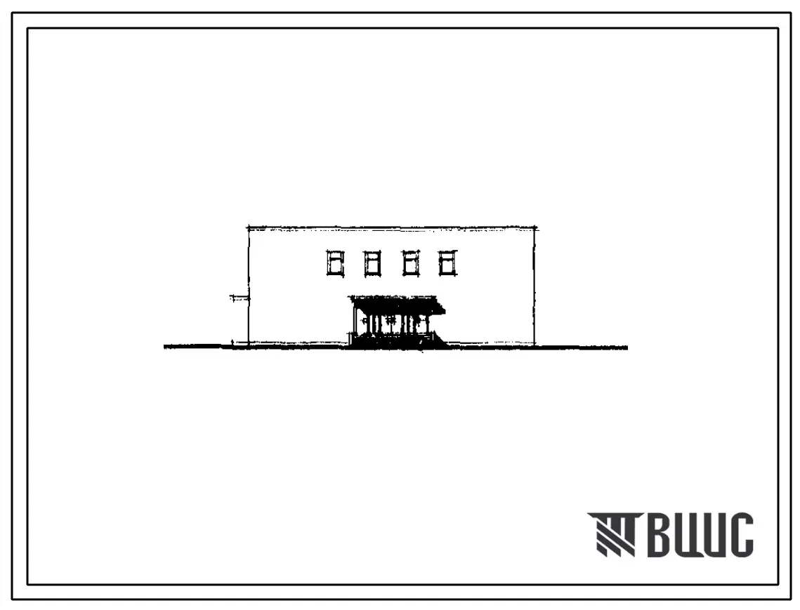 Типовой проект 284-4-63 Баня-прачечная с предприятием бытового обслуживания. Тип III, со стенами из кирпича. Баня на 35 мест, прачечная самообслуживания на 250 кг сухого белья в смену (с конструктивными вариантами 7, 8 и 9 баллов).