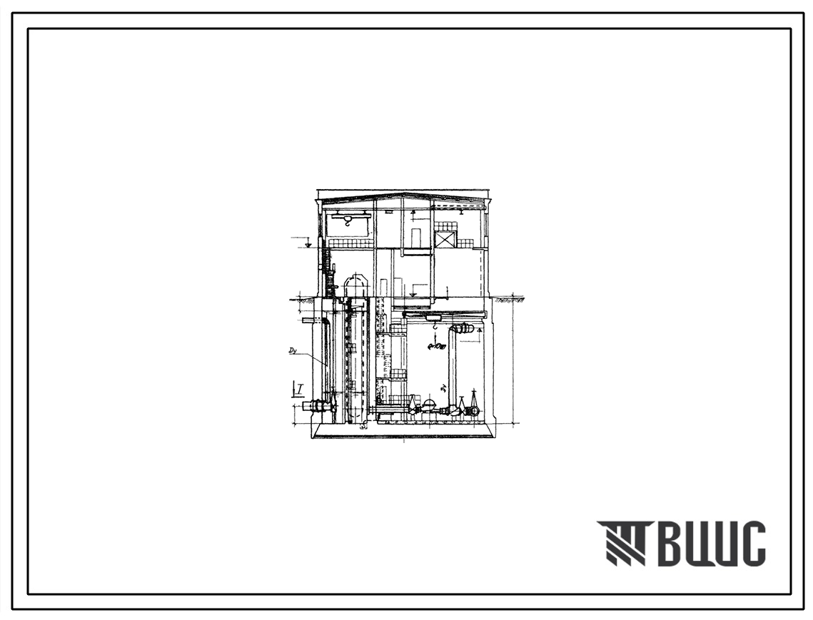 Типовой проект 901-1-22 Речные водозаборные сооружения совмещенного типа производительностью от 1,0 до 3,0 м.куб/сек