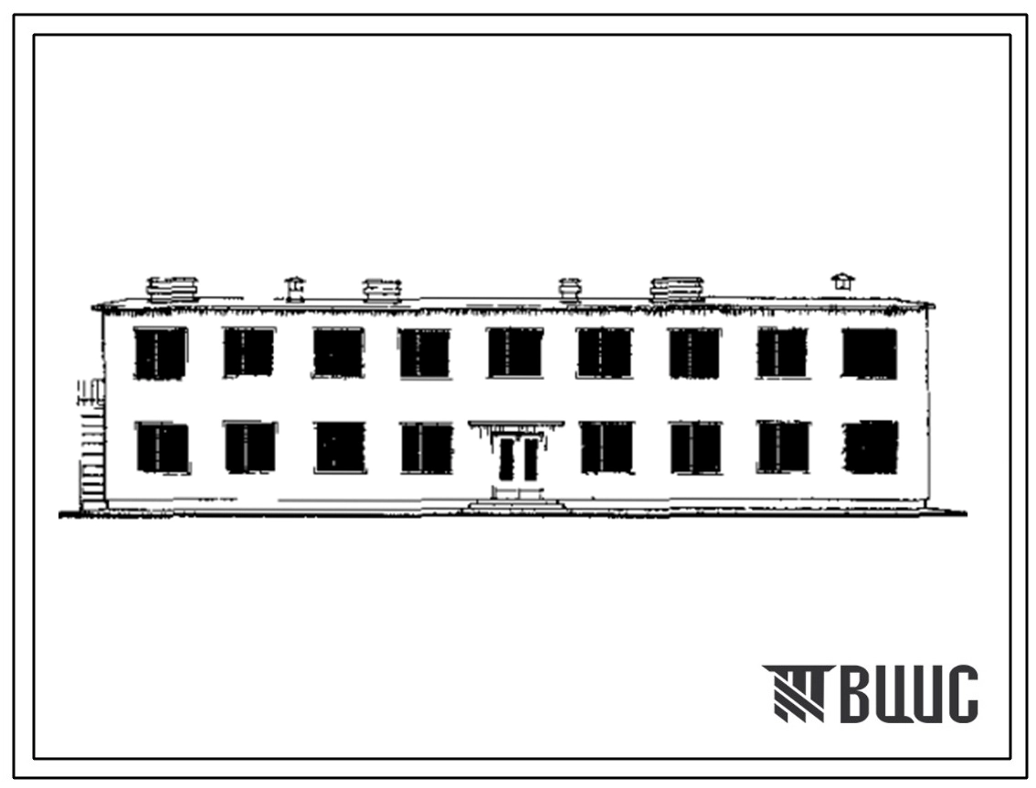Типовой проект 416-4-3 Бытовые помещения производственных участков механизированных дистанций погрузочно-разгрузочных работ для грузовых дворов с переработкой до 200 вагонов в сутки.