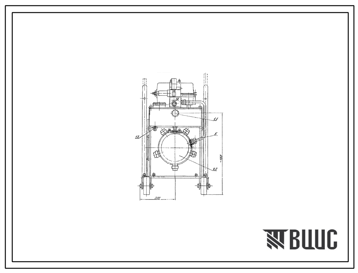 Шифр 6,3СДГ-40.2,8.2,2-000 Гидростанция для домкрата 6,3СДГ-402,8.2,2-000