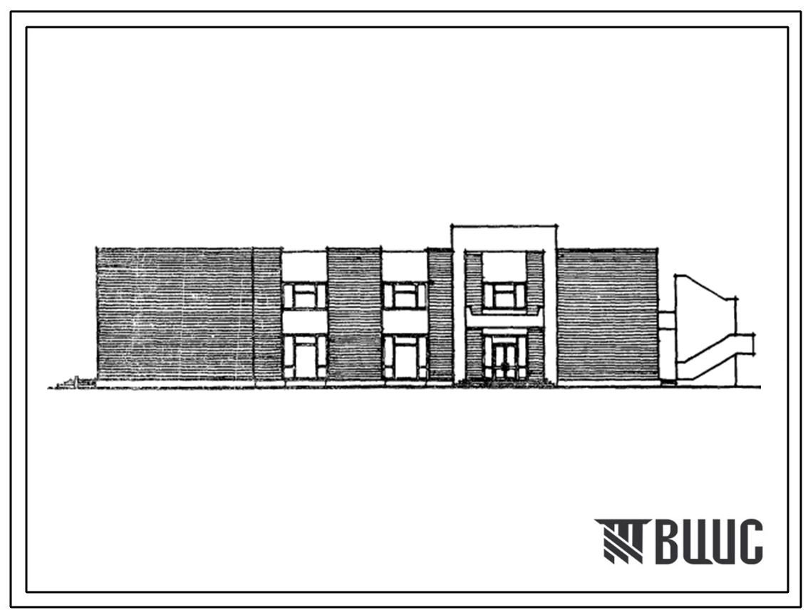 Типовой проект 264-12-248с.85 Клуб (стены кирпичные) на 200 посетителей (зал на 150 мест).