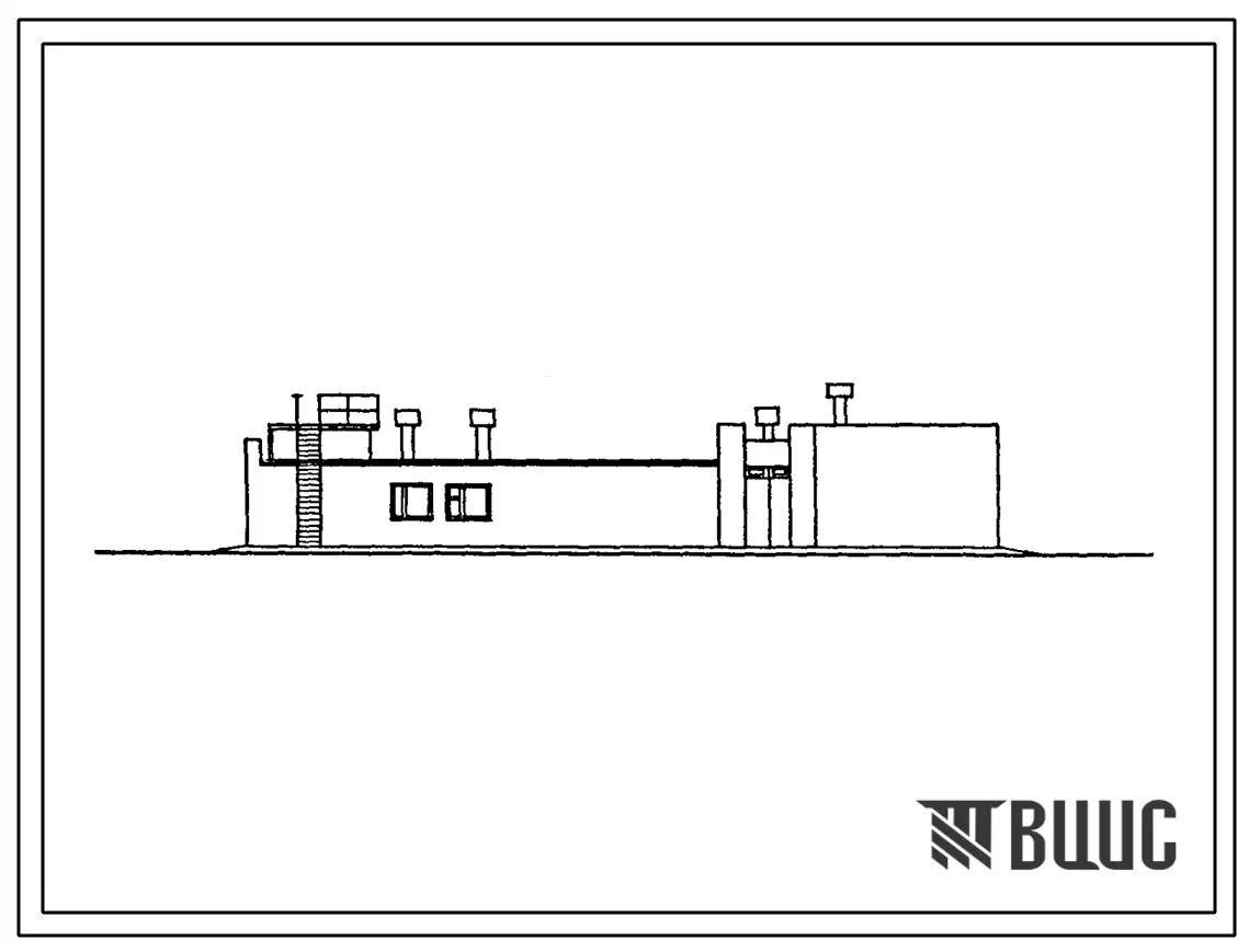 Типовой проект 802-9-62.87 Здание контрольного убоя свиней. Размеры здания - 12x24 м. Расчетная температура: -20, -30, -40°С. Стены – кирпичные. Покрытие - железобетонные плиты