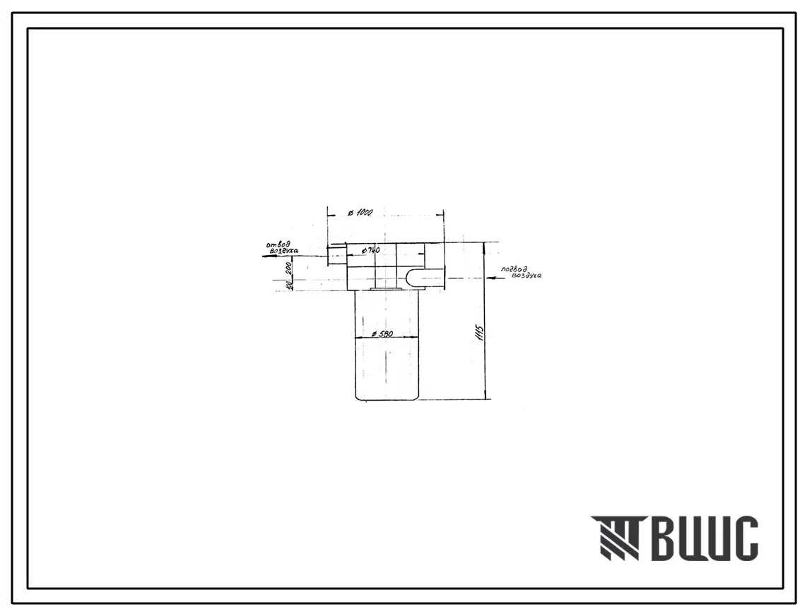 Проект 59320 Рекуператор радиационный щелевой с развитой поверхностью теплообмена, Q=600 м³/ч