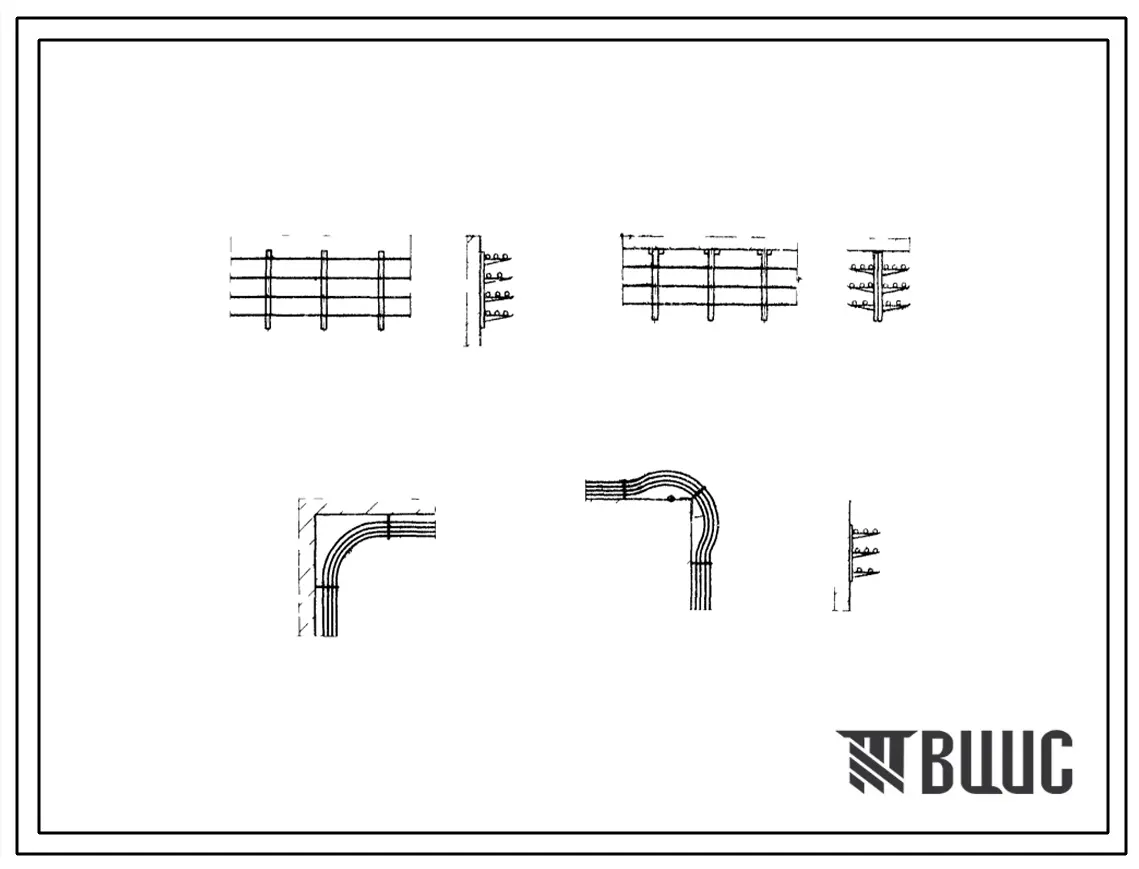 Серия 3.407-65 Прокладка кабелей на конструкциях электроустановки промышленных предприятий. Материалы для проектирования.