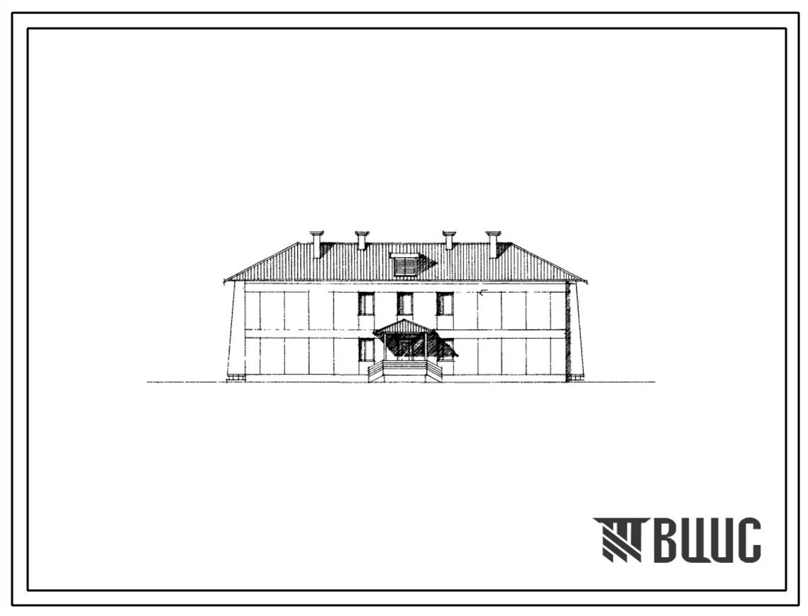 Типовой проект 113-47-16с/1 Двухэтажный односекционный жилой дом на 12 квартир (однокомнатных 1Б-4, двухкомнатных 2Б-7, трехкомнатных 3Б-1). Для строительства в 1Д климатическом подрайоне сейсмичностью 7 и 8 баллов