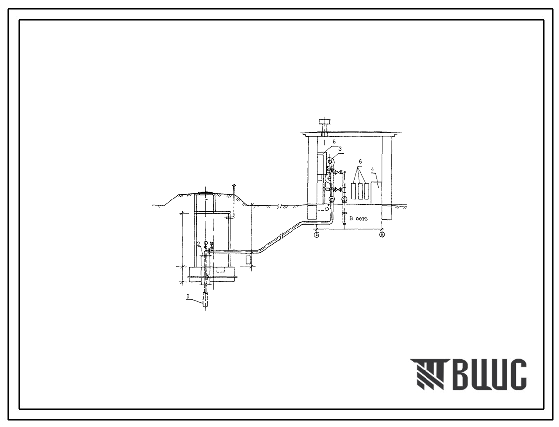 Типовой проект 901-2-194.91 Насосная станция на водозаборной скважине с насосами ЭЦВ производительностью от 30 до 75 м3/ч и бактерицидными установками ОВ-50