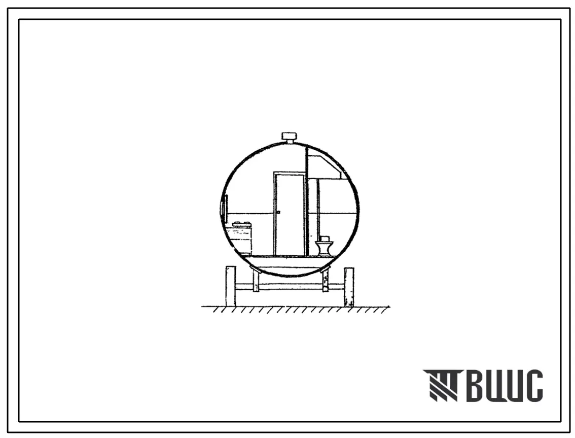 Типовой проект Шифр ЦУБ-2М Цельнометаллический унифицированный блок тип ЦУБ-2М