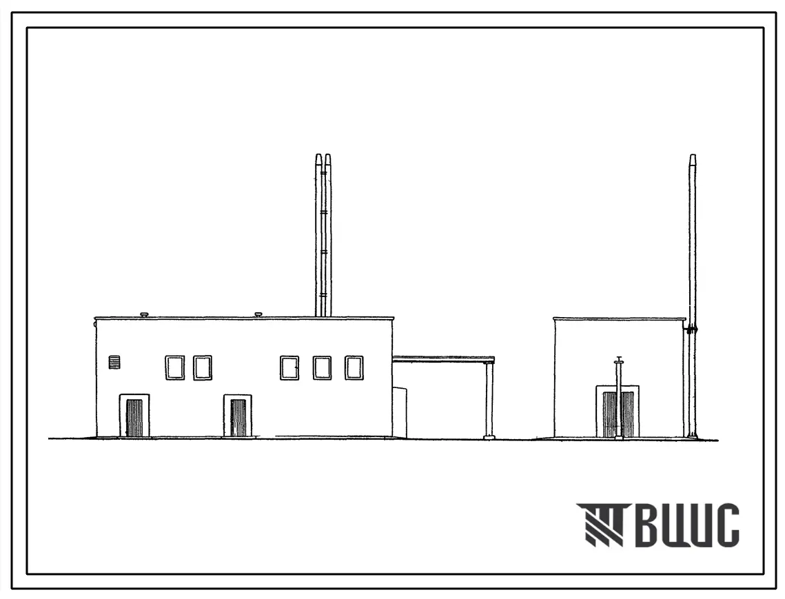 Типовой проект 901-3-16/70 Хлораторная для водопровода и канализации производительностью 5 кг хлора в час, совмещенная с расходным складом хлора емкостью 3,6т.