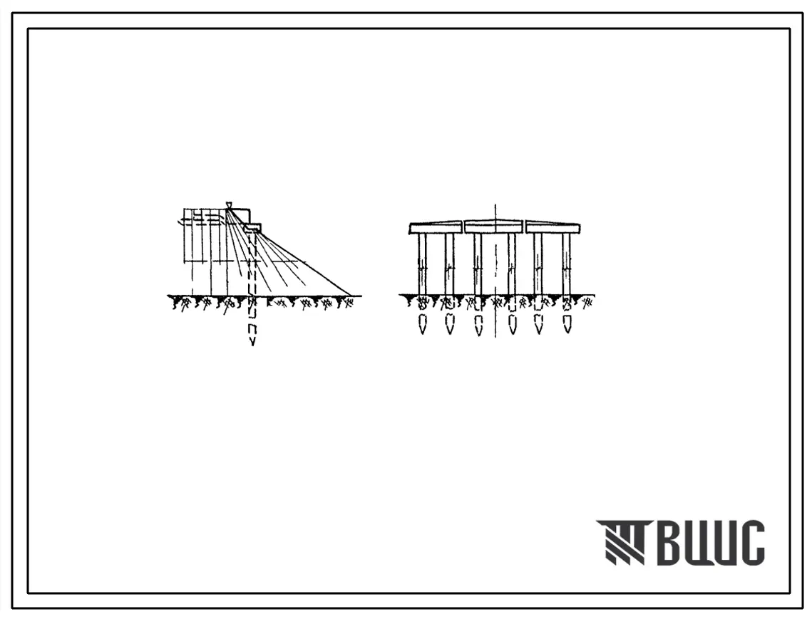 Серия 3.503-3  Свайные и стоечные опоры под унифицированные пролетные строения длиной до 18 м для мостов и путепроводов на автомобильных дорогах. Материалы для проектирования.