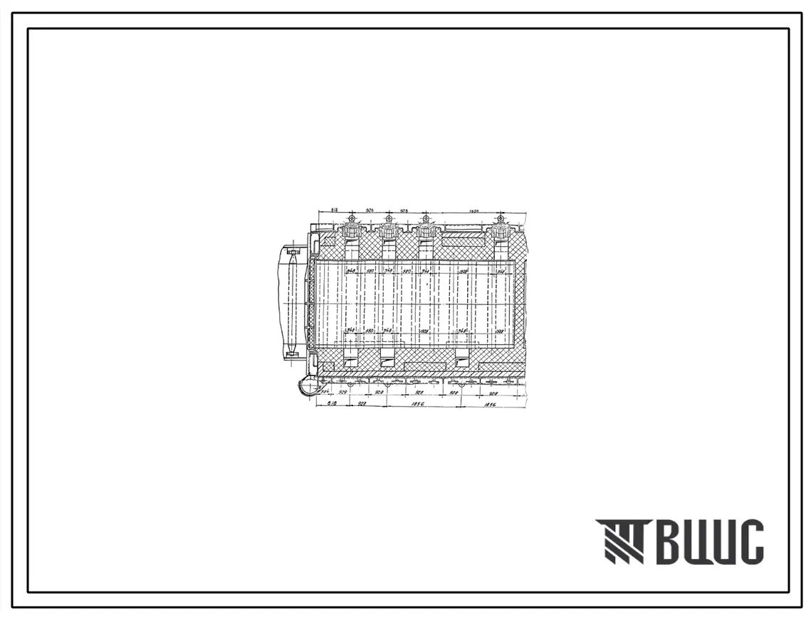 Проект 11592.03 Печь термическая конвейерная под отпуск размерами пода 2,204х9,048 м на газе. Футеровка