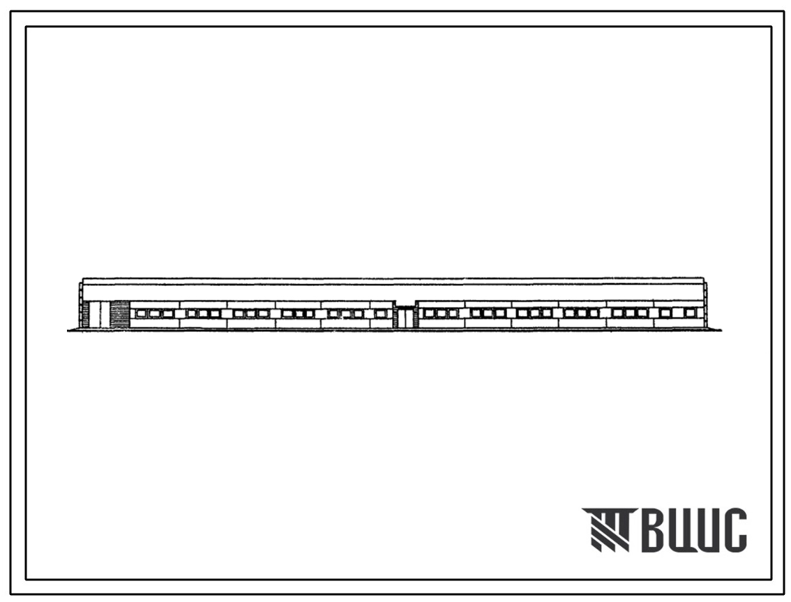 Типовой проект 801-2-8 Коровник на 200 коров привязного содержания. Рамных конструкциях