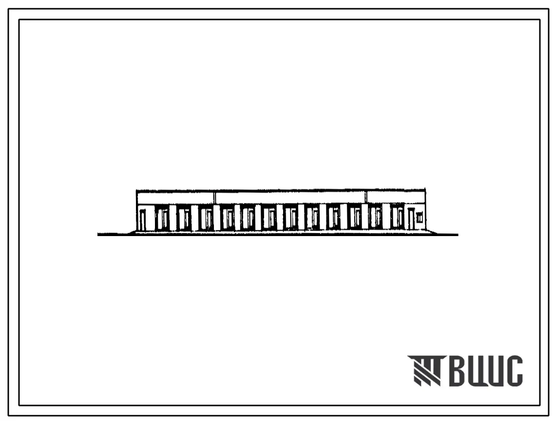 Типовой проект 503-2-49.92 Гараж-стоянка боксового типа на 24 легковых автомобиля, принадлежащих гражданам, с овощехранилищем