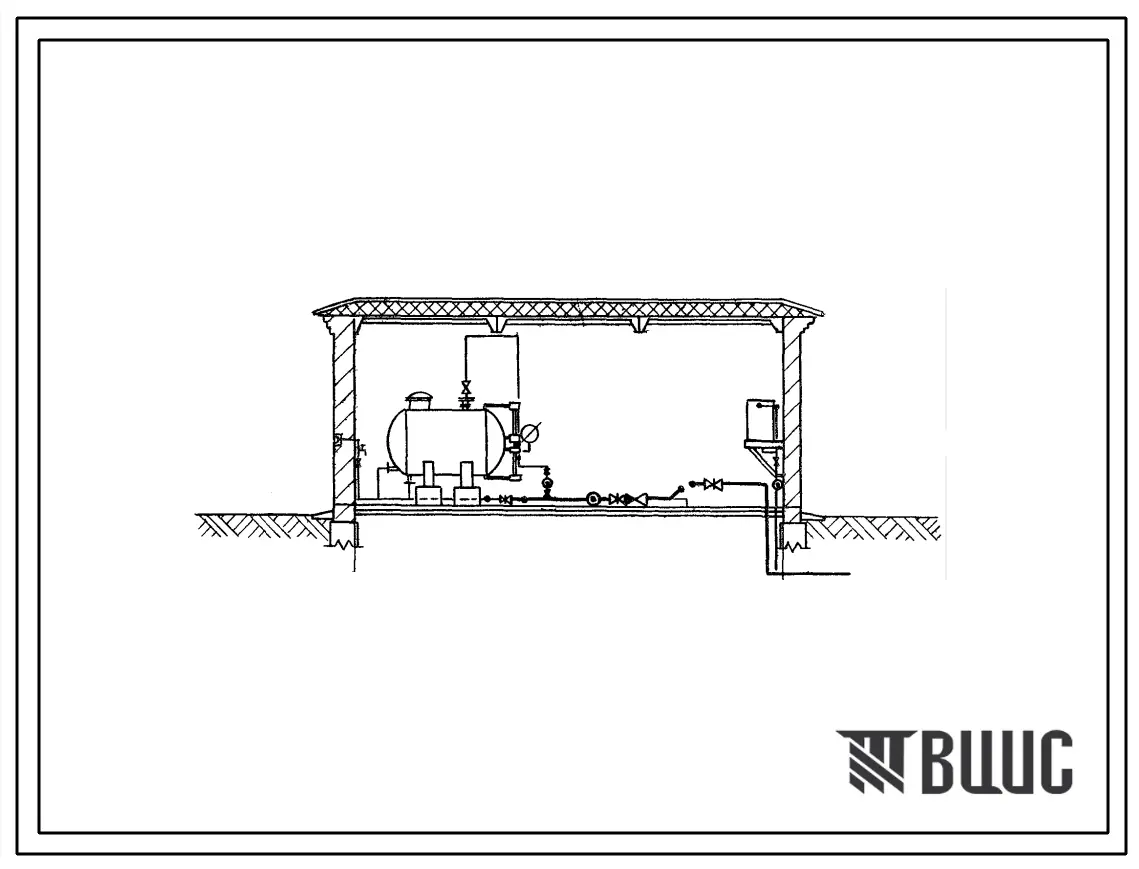 Типовой проект 901-2-53/75 Автоматические насосные станции противопожарного водоснабжения производительностью 100, 135, 150, 200, 300 м3 в час