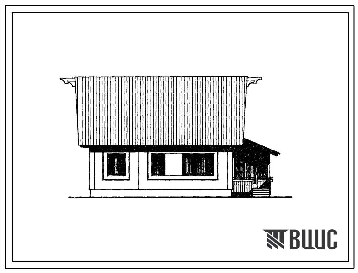 Типовой проект 141-83-40/1.2 Жилой дом мансардный одноквартирный четырехкомнатный.