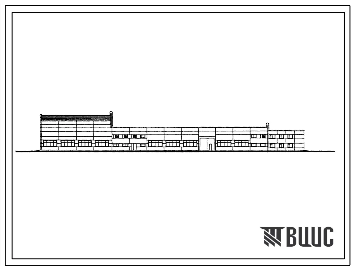 Типовой проект 416-7-269.87 Ремонтный блок № 1 для щебеночных и гравийно-песчаных заводов. Здание с каркасом