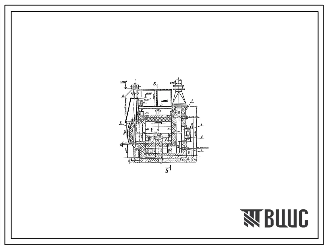Проект РП10358.01 Печь нагревательная двухкамерная размерами пода 2х(1,39х2,32) м, на газе.