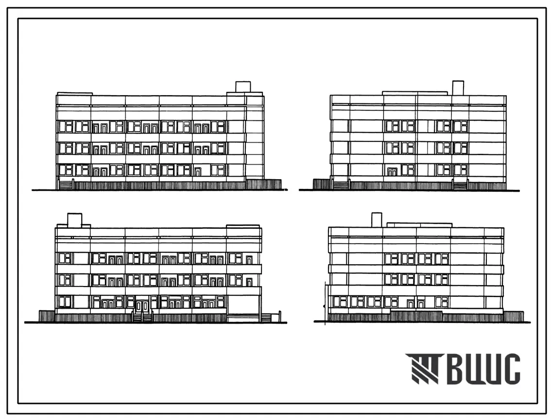 Типовой проект 252-1-81 Изоляционно-диагностический корпус детской больницы на 300 коек с поликлиникой на 240 посещений в смену. Здание трёхэтажное. Каркас сборный железобетонный серии ИИ-04. Стены из керамзитобетонных панелей.