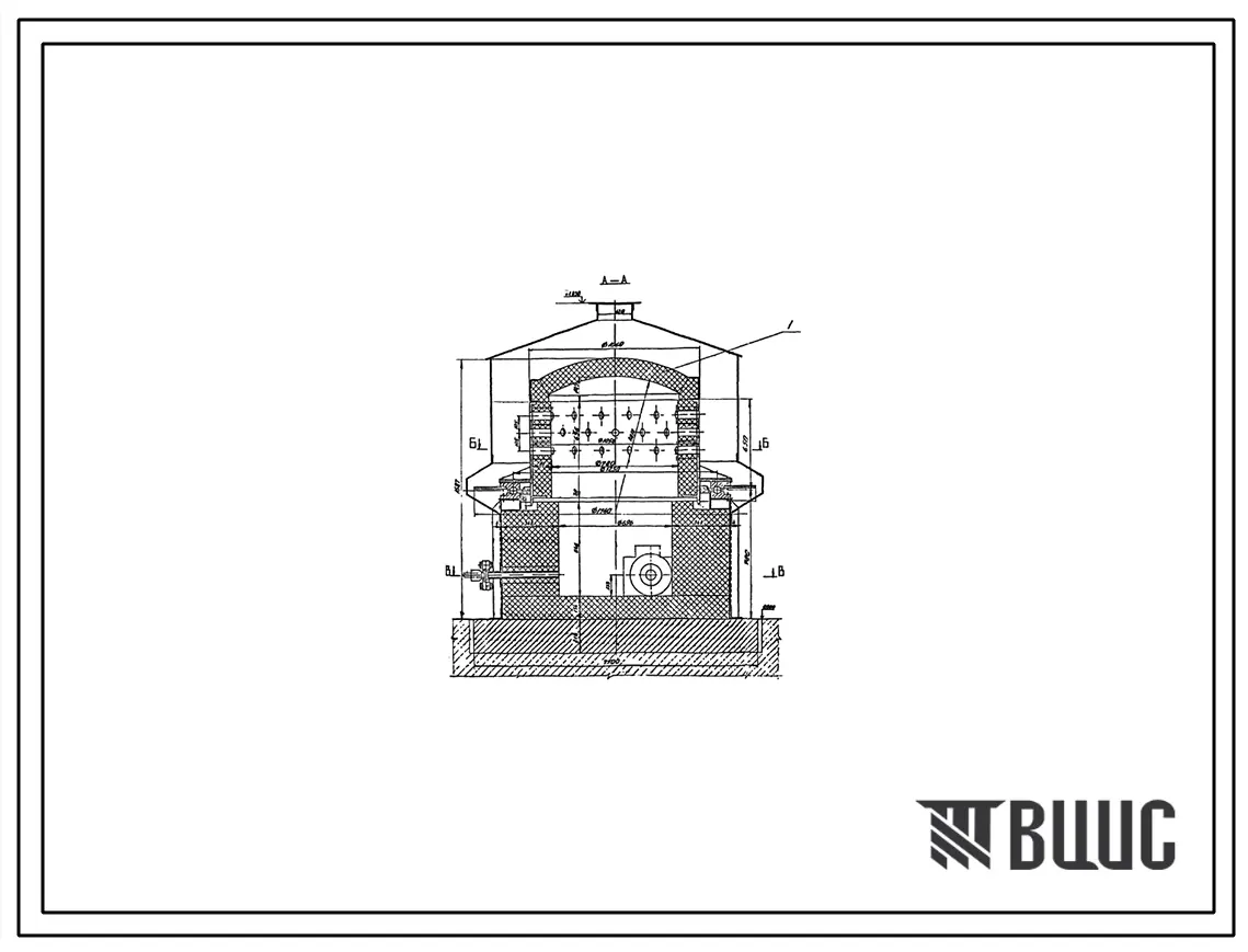 Проект 11259 Печь нагревательная очковая (на 54 места диам.50 мм на газе)
