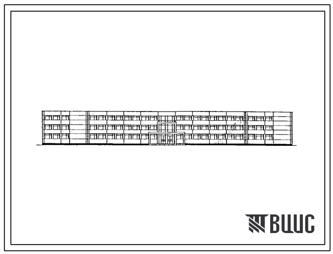 Типовой проект 222-01-622с.88 Школа на 33 класса (1266 учащихся). Сейсмичность 7, 8 баллов. Здание трехэтажное. Каркас по серии 1.020.1-2с. Стены из легкобетонных панелей по серии 1.030.1-1.