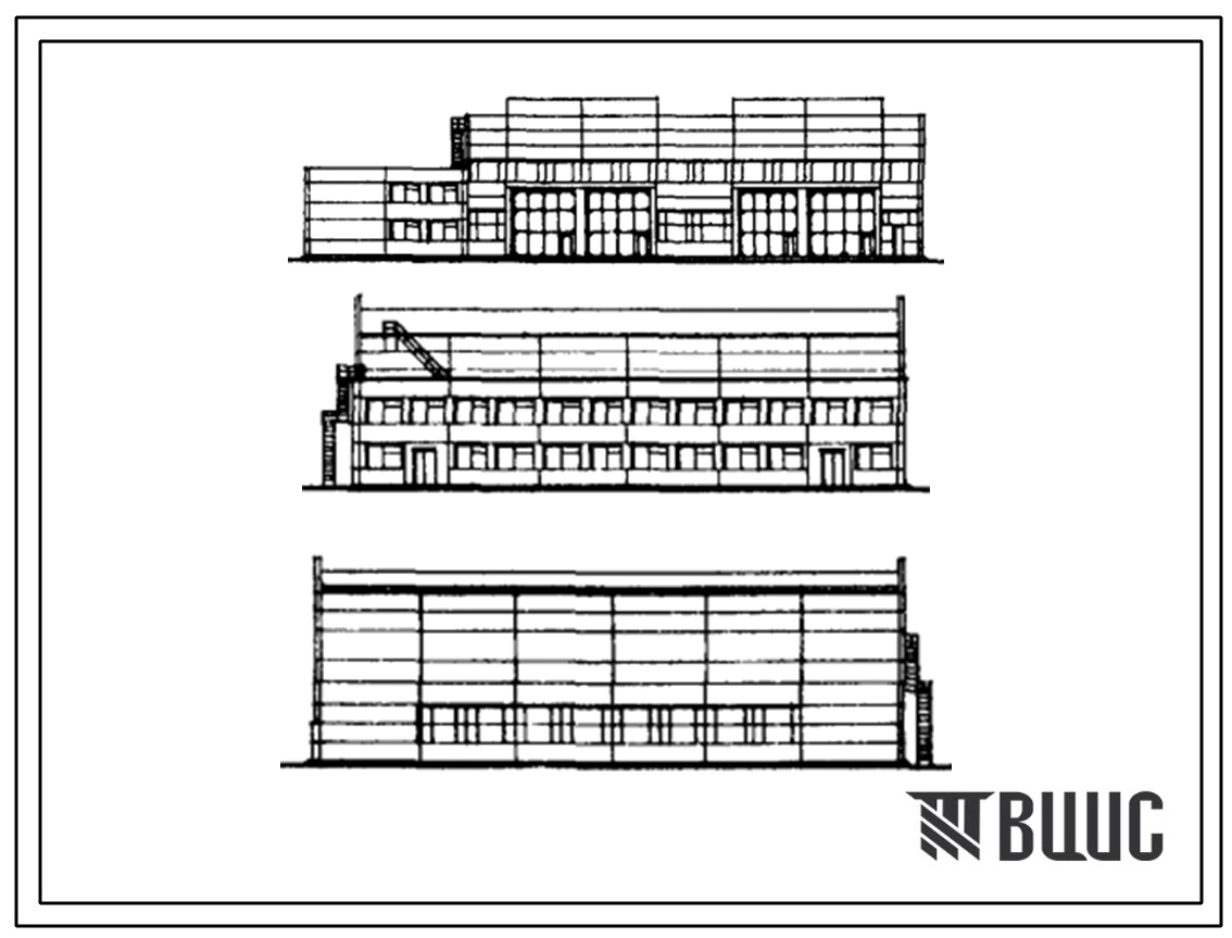 Типовой проект 501-3-6 Тепловозо-вагонное депо на 4 стойла для промышленных железных дорог колеи 1520 мм