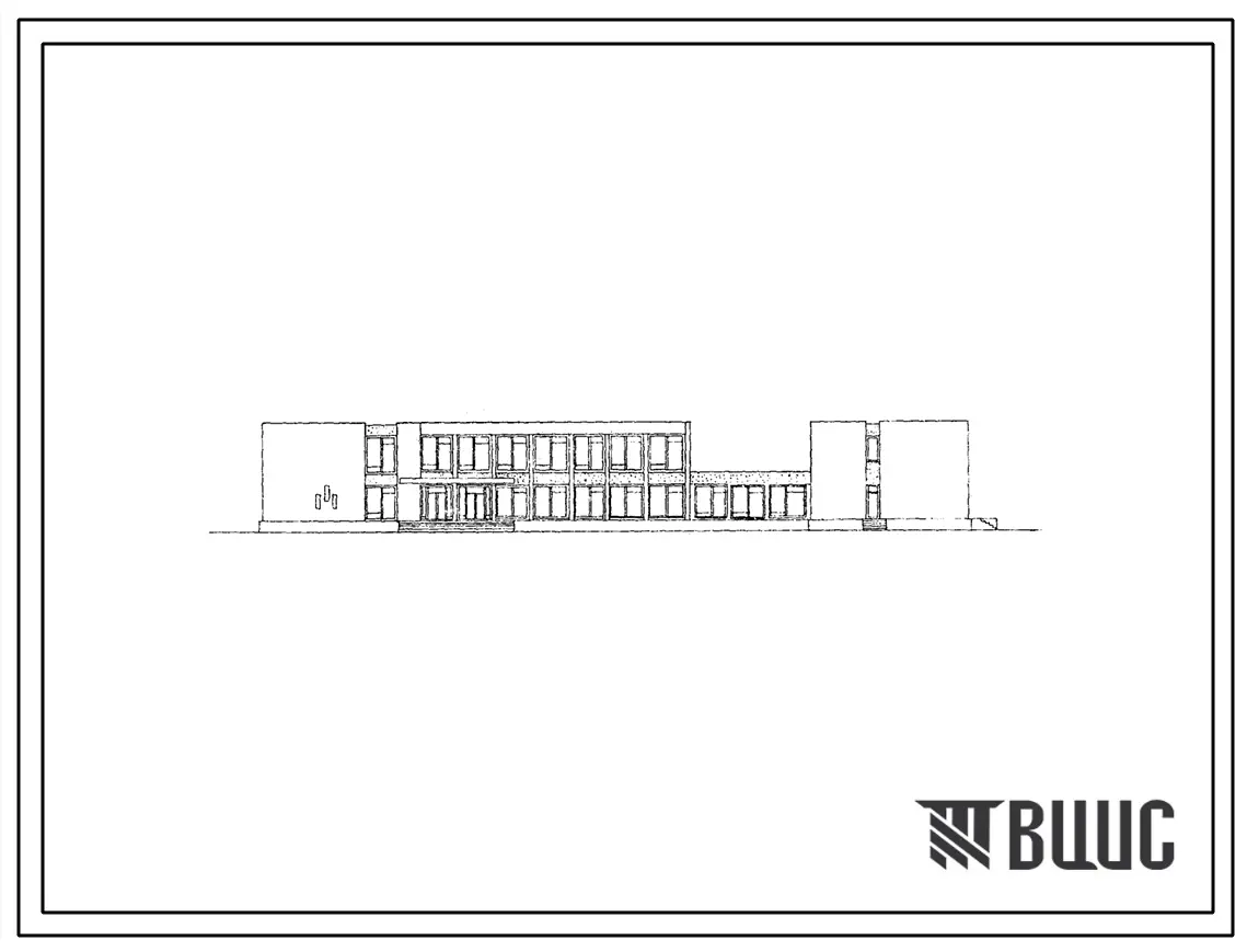 Типовой проект 265-12-165с Сельский клуб с залом на 300 мест с административными помещениями для строительства в 4Б и 4В климатических подрайонах Азербайджанской ССР сейсмичностью 7 и 8 баллов