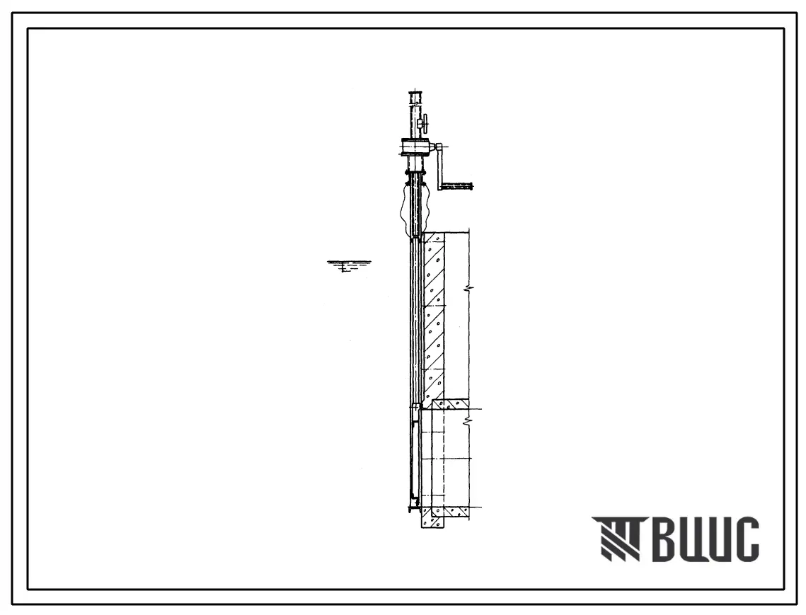 Типовой проект 820-6/67 Затворы глубинные скользящие ГС-67 с подъемниками В-66.