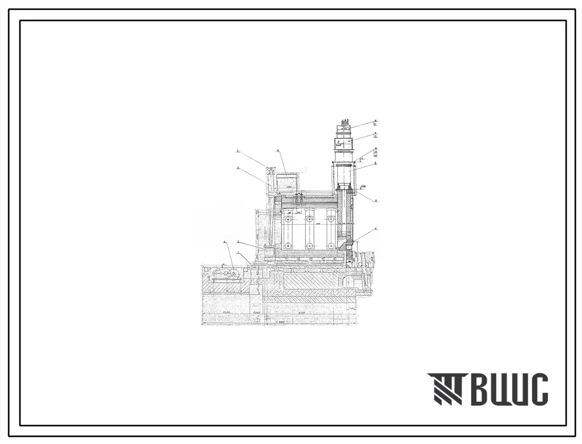 Проект 55678 Печь нагревательная 2-х камерная с выкатным подом, размерами пода 2(2,0х3,0) м, на газе