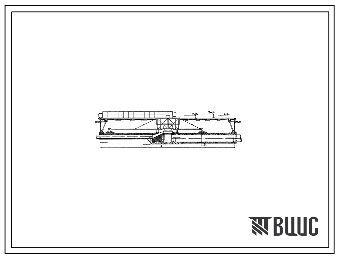 Типовой проект 902-2-376.83 Отстойники канализационные радиальные вторичные из сборного железобетона диаметром 30 м