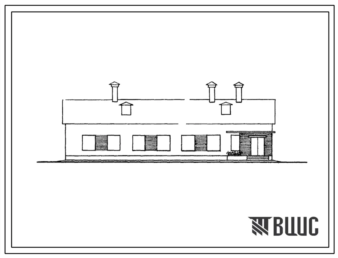 Типовой проект 807-47 Районная станция защиты растений. Здание с несущими кирпичными стенами.