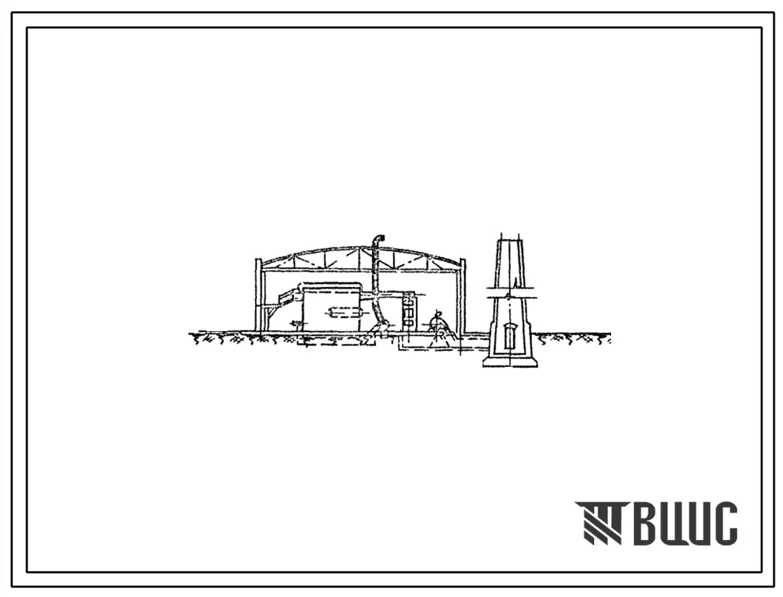 Типовой проект 903-1-44 Котельная с 3 котлами ДКВР-10-13. Топливо газ и мазут. Система теплоснабжения открытая. Теплоноситель вода. (Котельная закрытая).