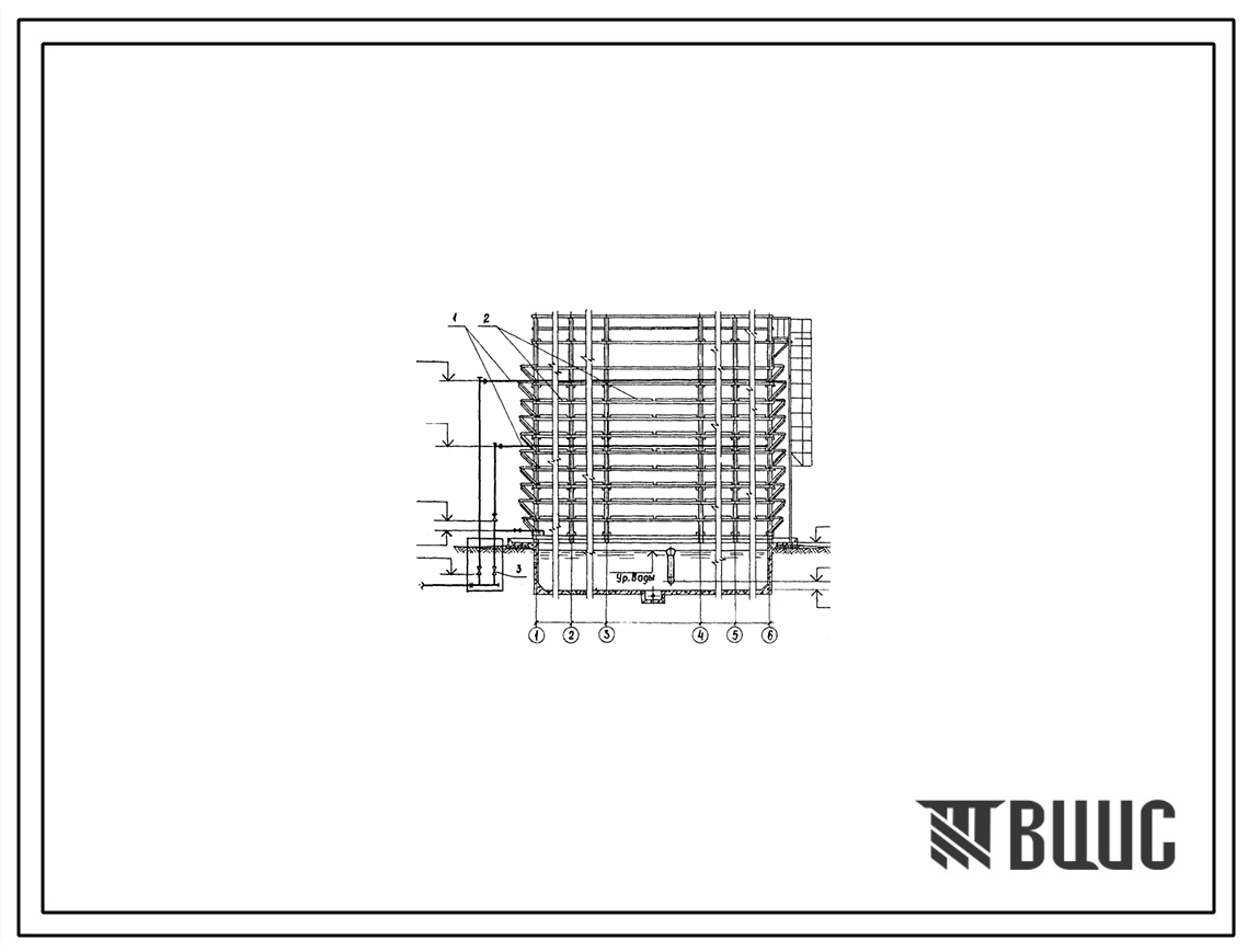 Типовой проект 901-6-80.85 Градирня открытого типа с капельным оросителем площадью 80 м.кв