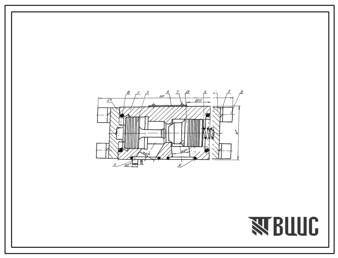 Шифр М-4КУ-20/320-00А Гидрозамок односторонний  М-4КУ-20/320-00А