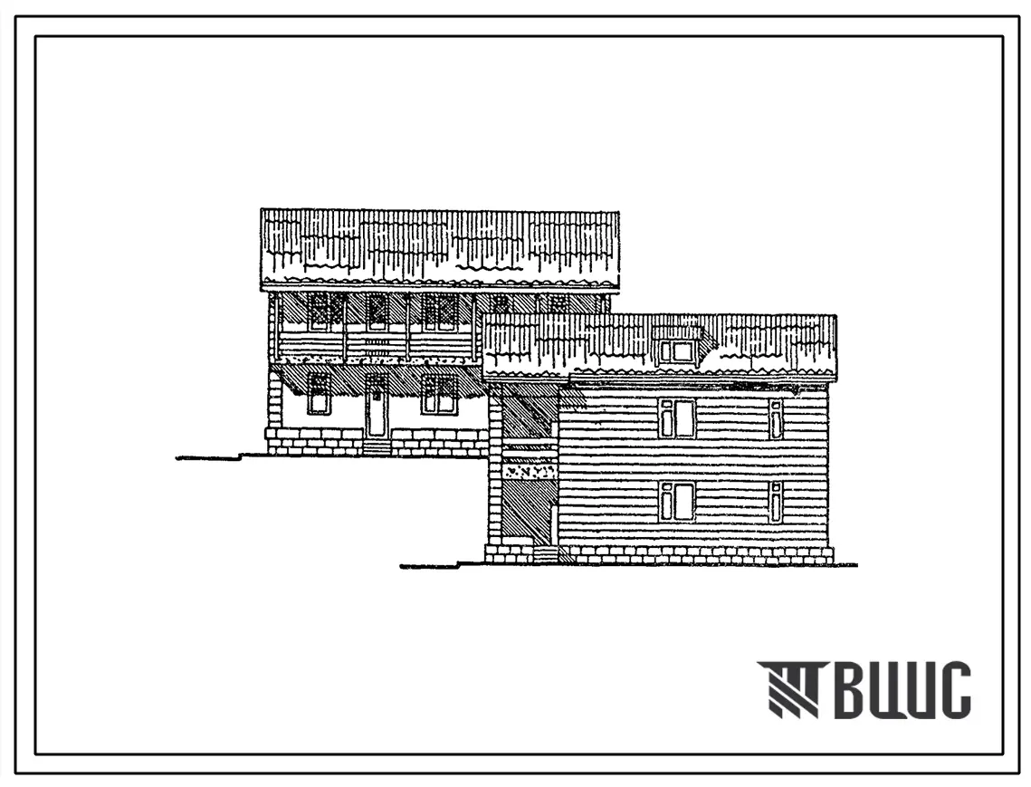 Типовой проект 145-18-25с.13.86 Двухэтажный дом с пятикомнатной квартирой типа 5Б. (Ввод опубл. в И-12-86). Для Армянской ССР