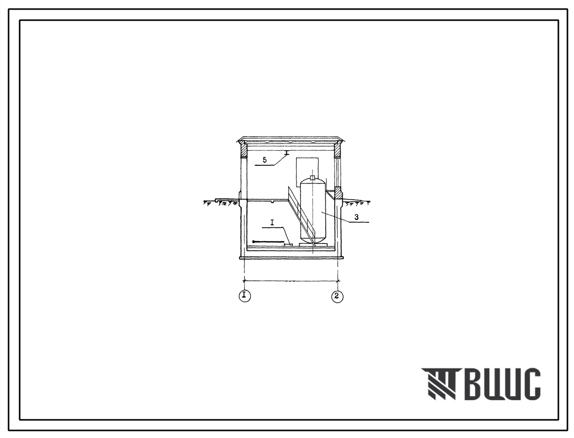 Типовой проект 901-2-70с Пневматическая насосная станция хозяйственно-противопожарного водоснабжения производительностью 50 м3/час для районов с сейсмичностью до 9 баллов