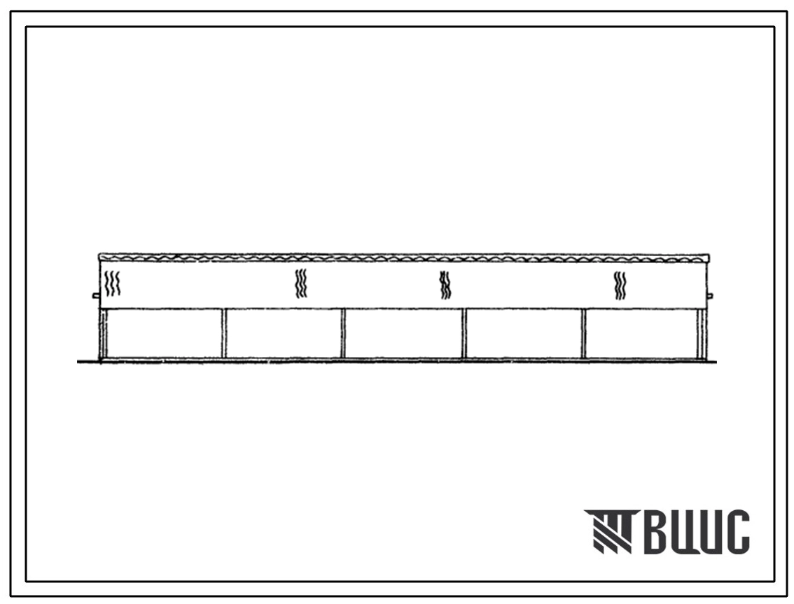 Типовой проект 801-398 Навес для отдыха животных крупного рогатого скота.